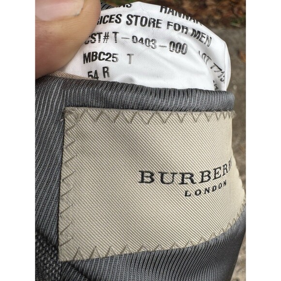 Burberry Sports Coat Men's Jacket Size 54R Plaid Two Button Blazer - Picture 6 of 9